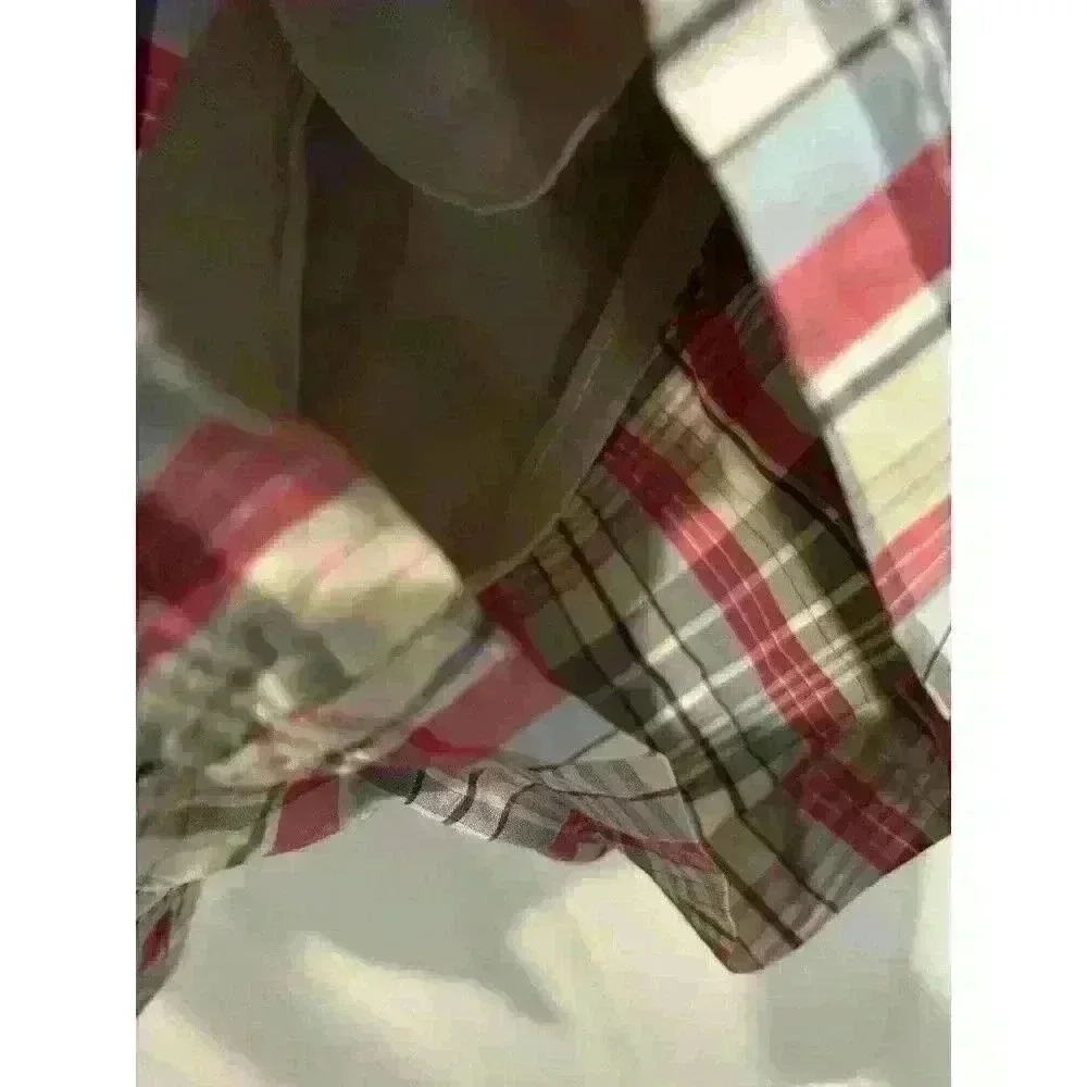 J. Crew The Original Shortboard Short Men LG Plaid Mesh Lined Swim Trunk Pockets